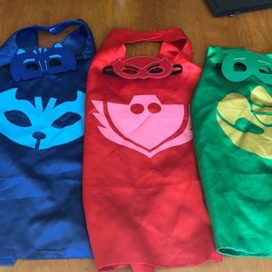 Pj masks capes and masks.